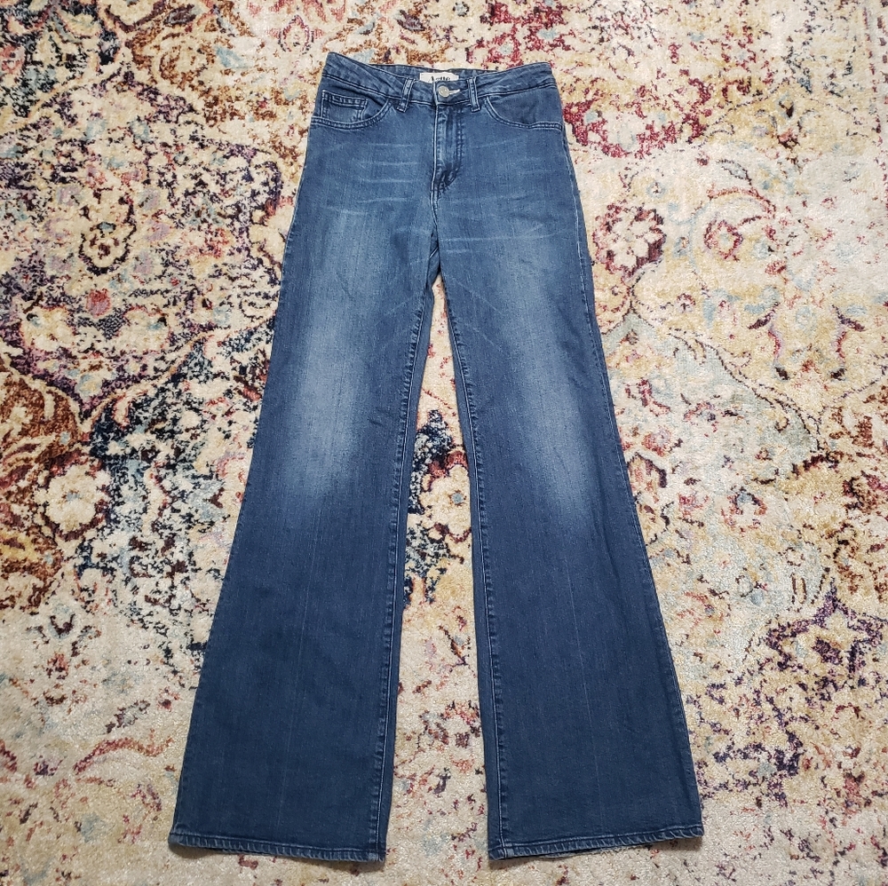Acne A Pant Jeans Sz 27 High Rise Wide Leg